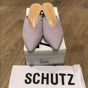 NWT Schutz Lavender Dauani  Mules